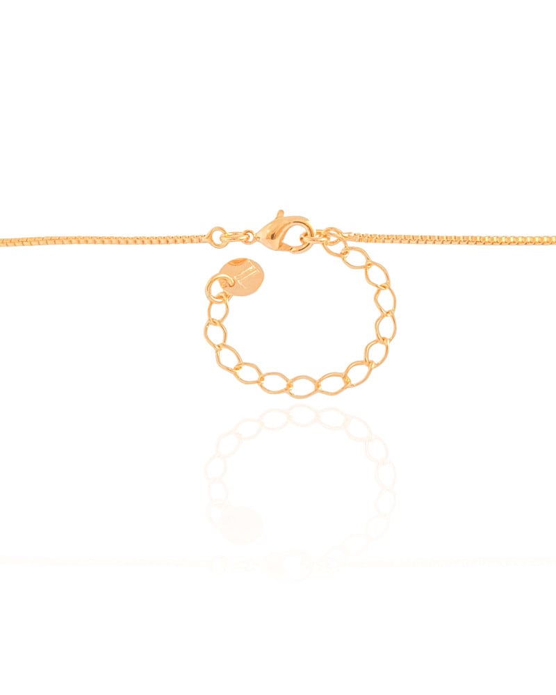 Gargantilha Veneziana Laço Cordão Baiano Banhado a Ouro 18K - 45 cm