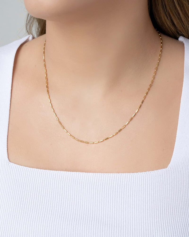 Gargantilha Canutilhos 1 mm Banhado a Ouro 18K - 45 cm