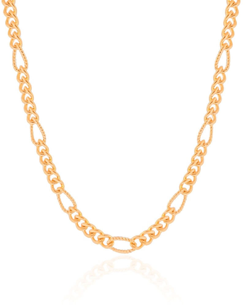 Choker Elos Detalhados Banhado a Ouro 18K