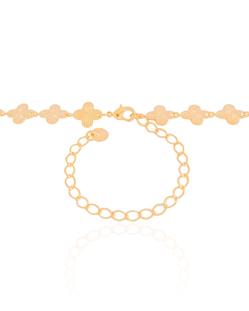 Choker Alhambra 10 mm Banhado a Ouro 18K