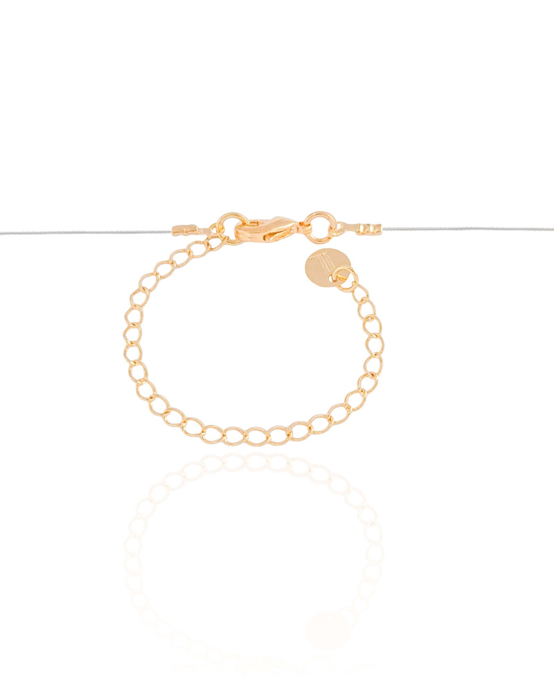 Choker Nylon Letra J Banhado a Ouro 18K