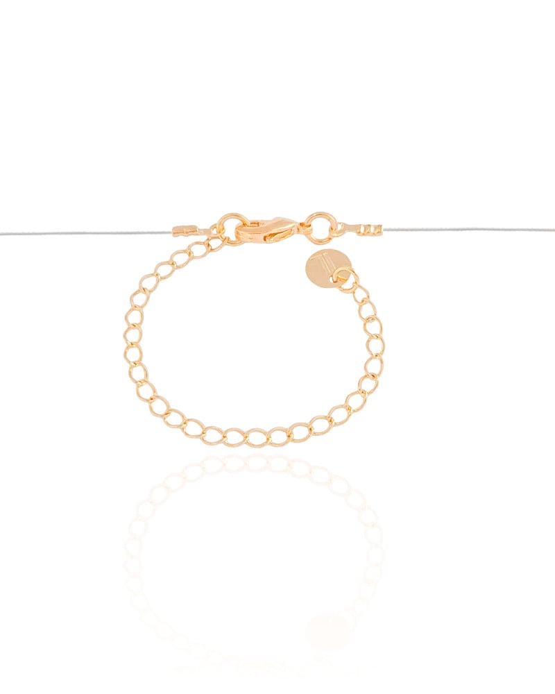 Choker Nylon Letra P Banhado a Ouro 18K