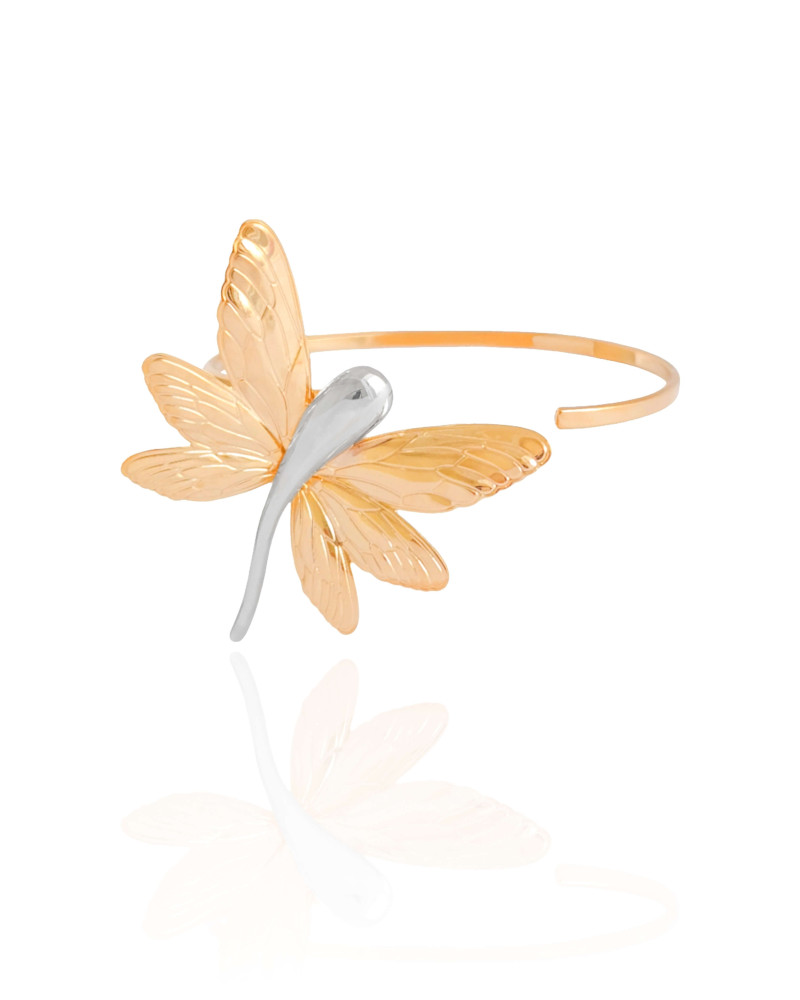 Bracelete Libélula Mix de Banhos Banhado a Ouro 18K
