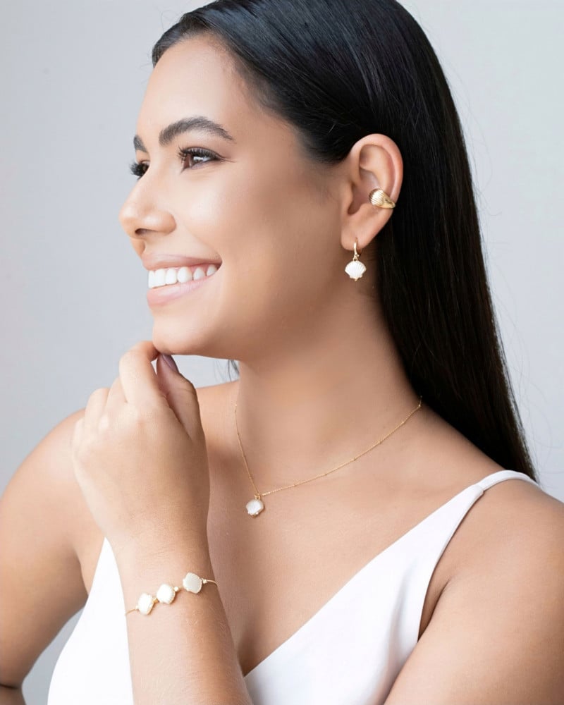 Piercing Gota Texturizada Banhado a Ouro 18K