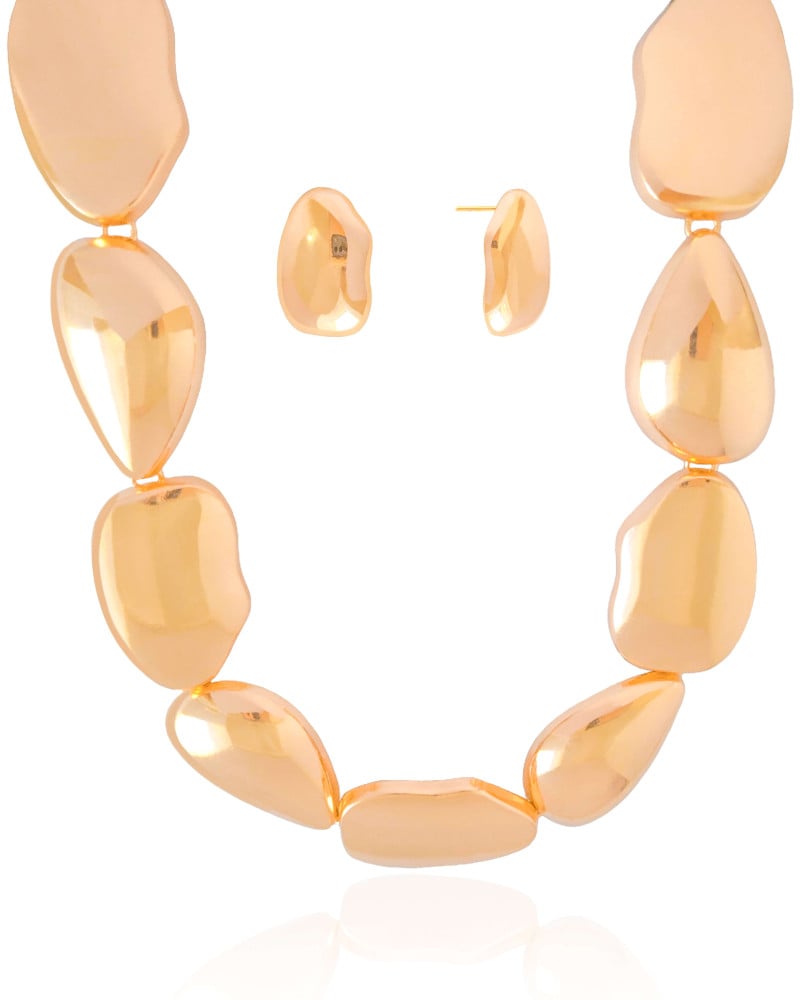 Conjunto Orgânico Banho Dourado