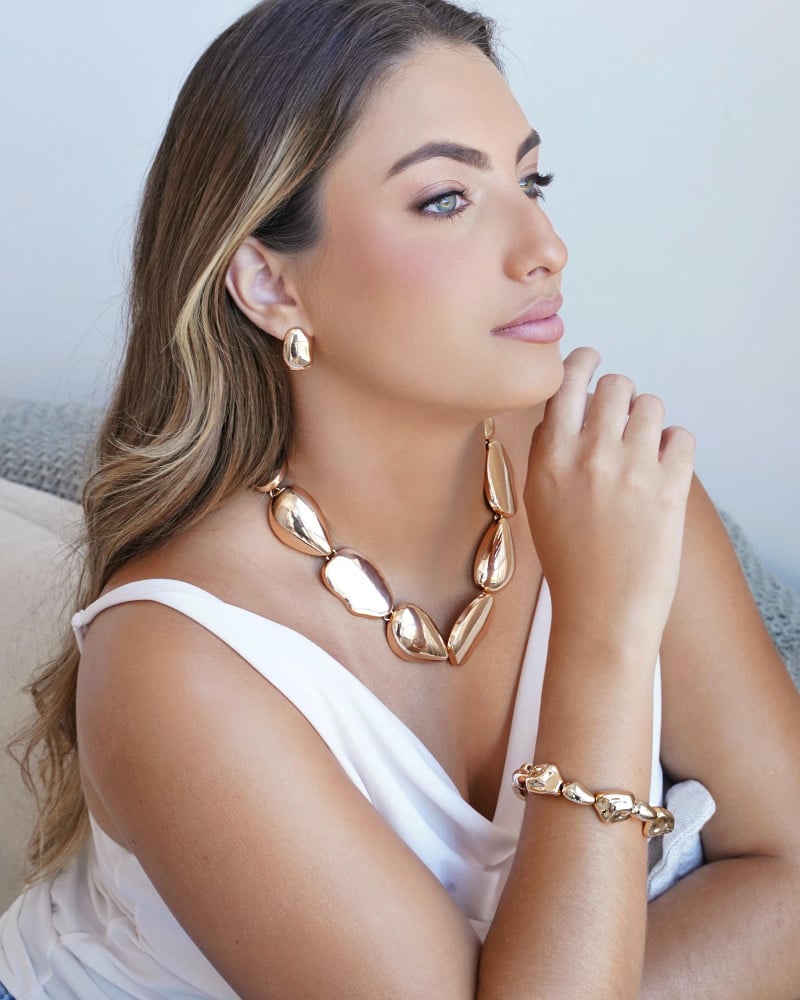 Conjunto Orgânico Banho Dourado