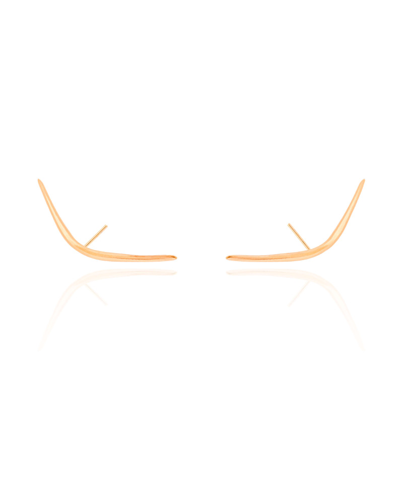 Ear Cuff Fio Liso Banhado a Ouro 18K