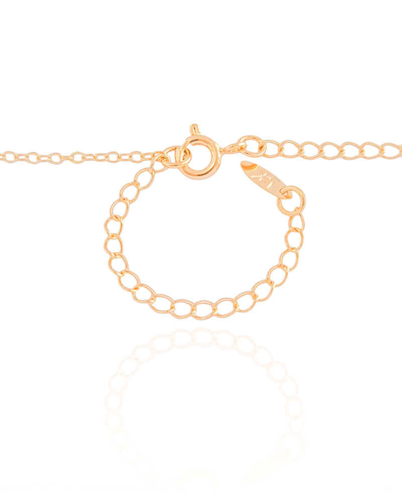 Choker Elos Detalhados com Pérolas Banhado a Ouro 18K