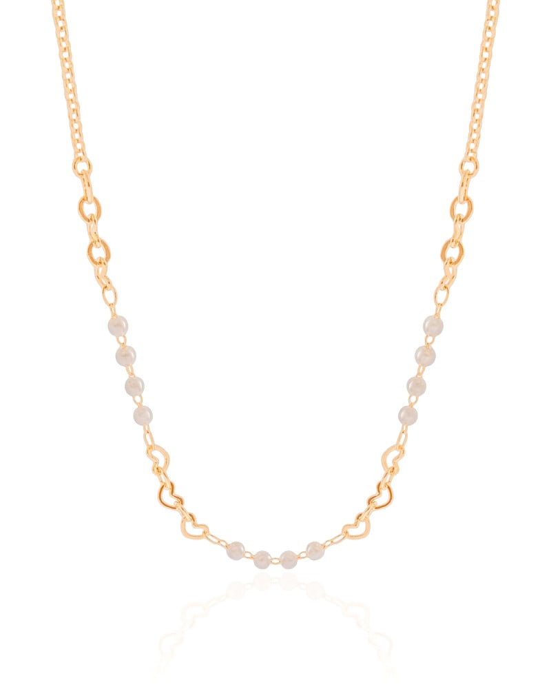 Choker Pérolas e Corações Banhado a Ouro 18K