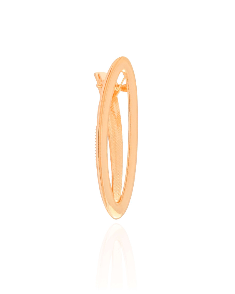 Bico de Pato Oval Vazado 6.0 cm Banho Dourado