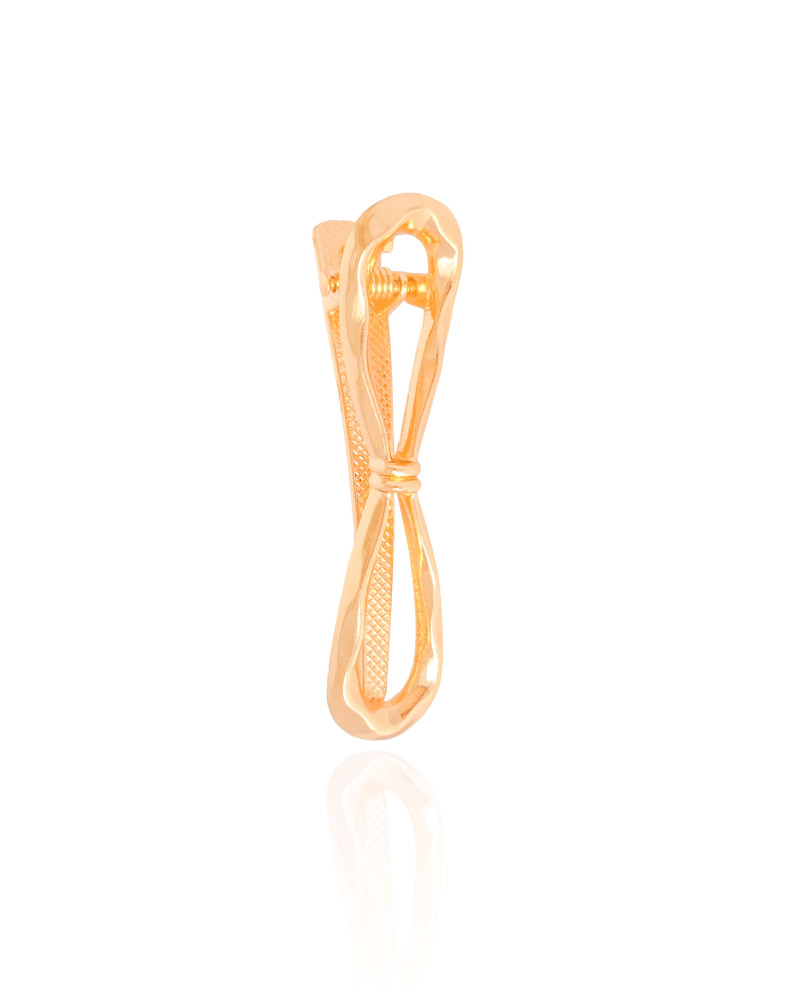 Bico de Pato Laço Orgânico 5.9 cm Banho Dourado