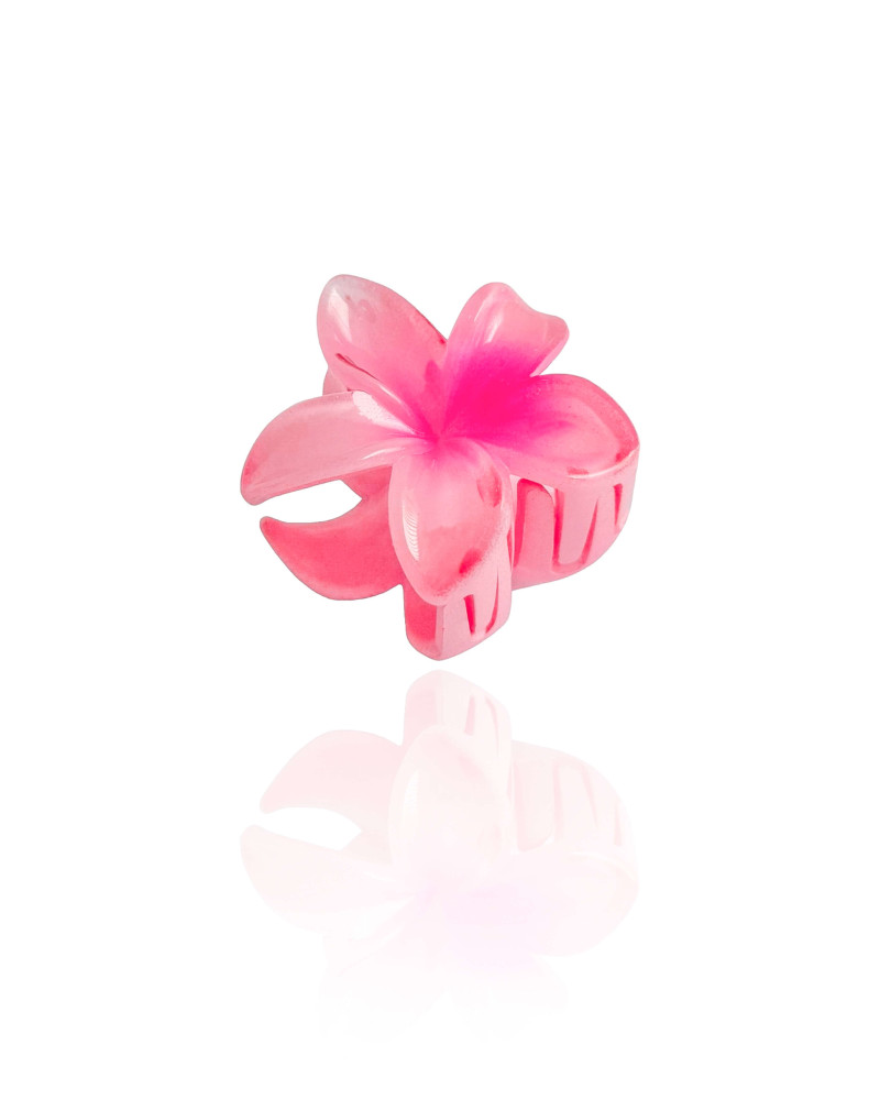 Presilha Flor Tropical Rosa Tamanho P