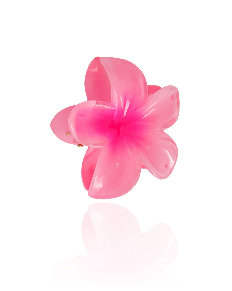 Presilha Flor Tropical Rosa Tamanho G