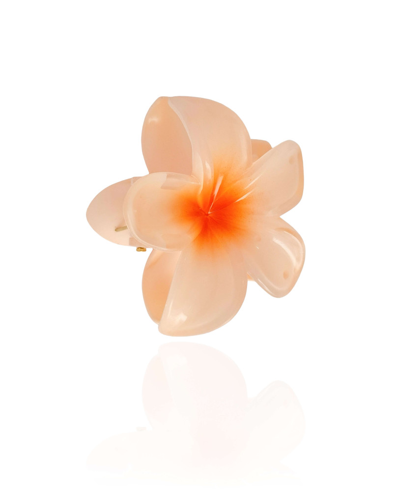 Presilha Flor Tropical Laranja Tamanho G