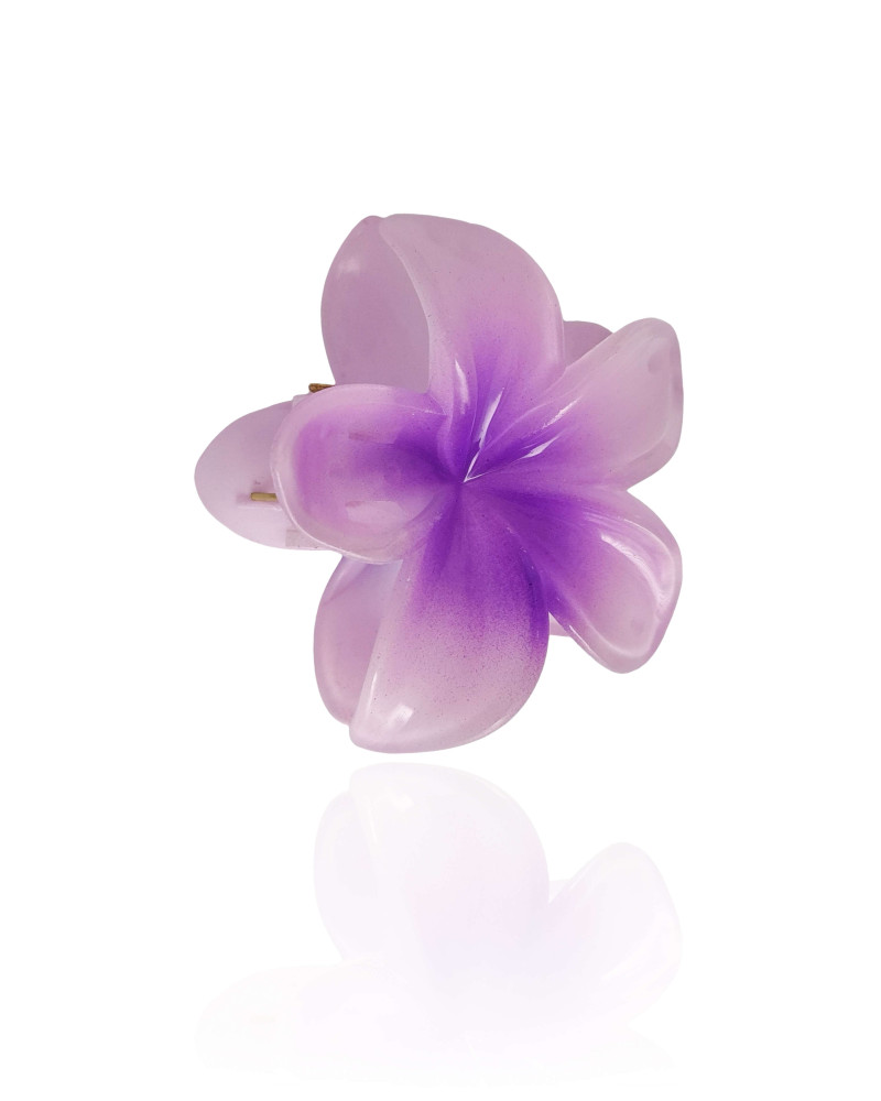 Presilha Flor Tropical Lilás Tamanho G