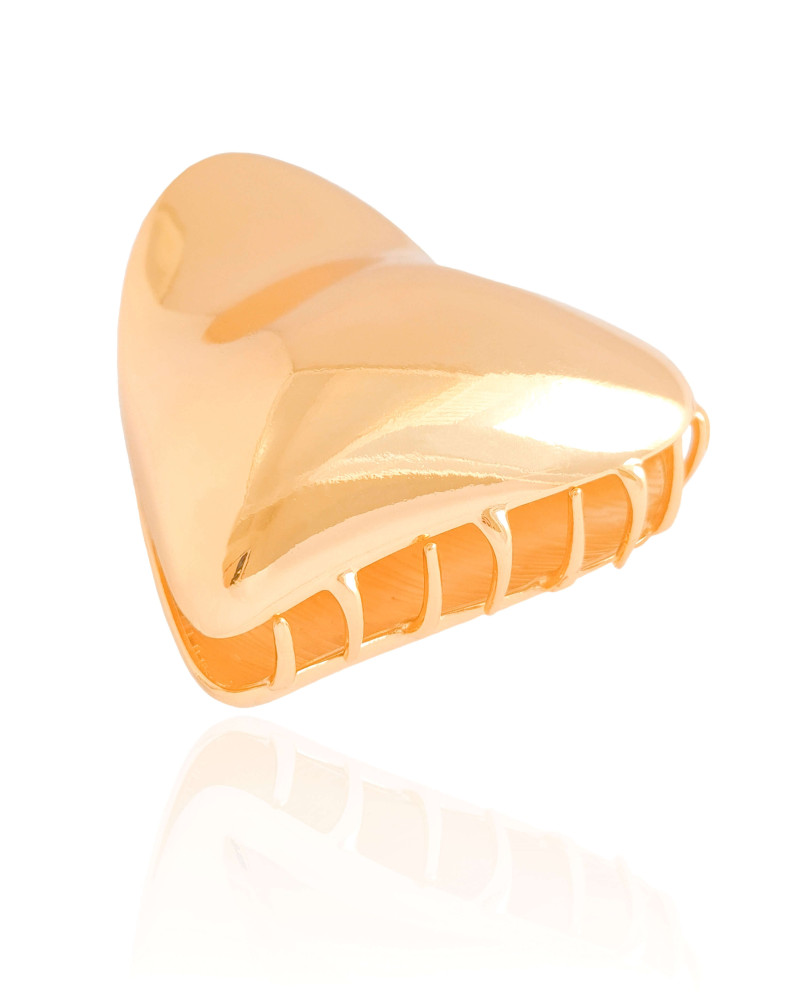 Presilha Coração Liso Banho Dourado