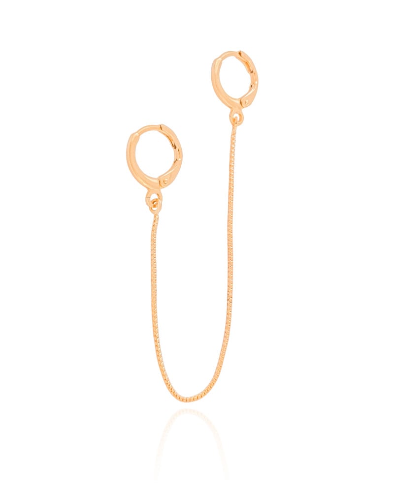 Piercing  Argola Unilateral Veneziana Banhado a Ouro 18K
