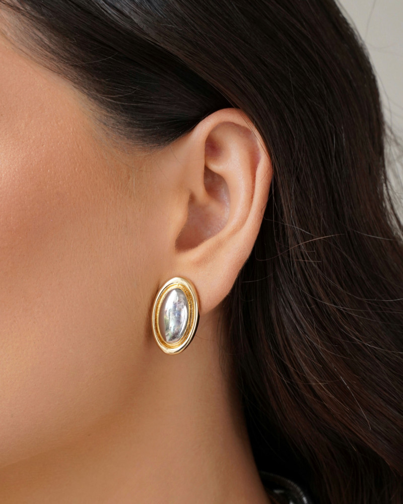 Conjunto Mix de Banhos Oval Liso Banho Dourado