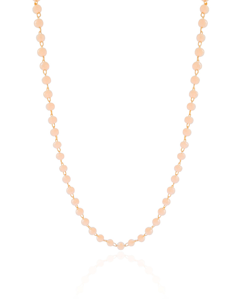 Choker Bolinhas Pêssego 3 mm Banhado a Ouro 18K