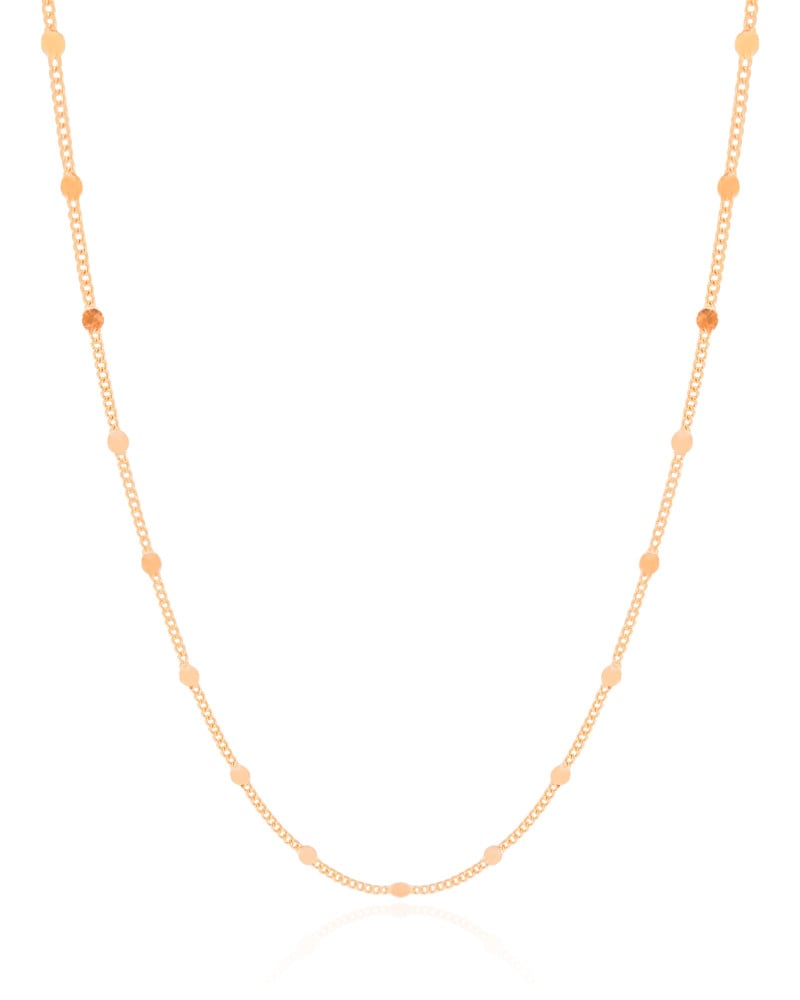 Gargantilha Grumet Longa Plaquinhas Banhado a Ouro 18K - 80 cm