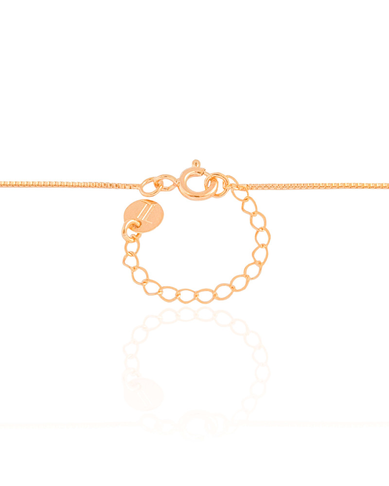 Gargantilha Veneziana Pontos de Luz Coloridos Banhado a Ouro 18K - 40 cm