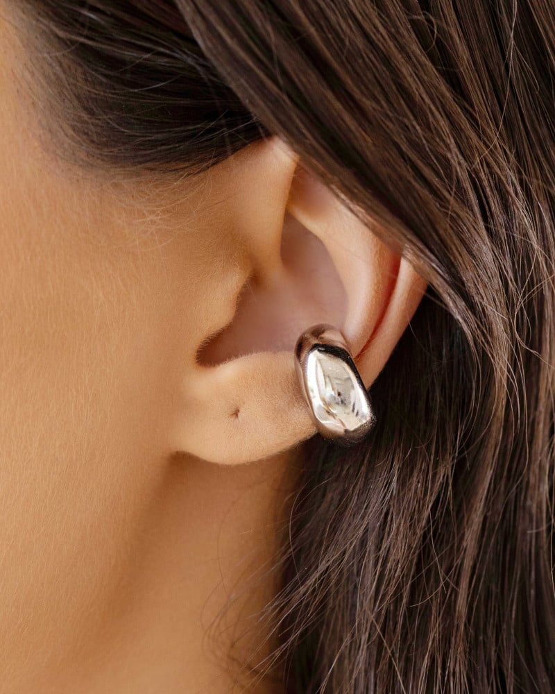 Piercing Abaulado Liso Ródio Branco