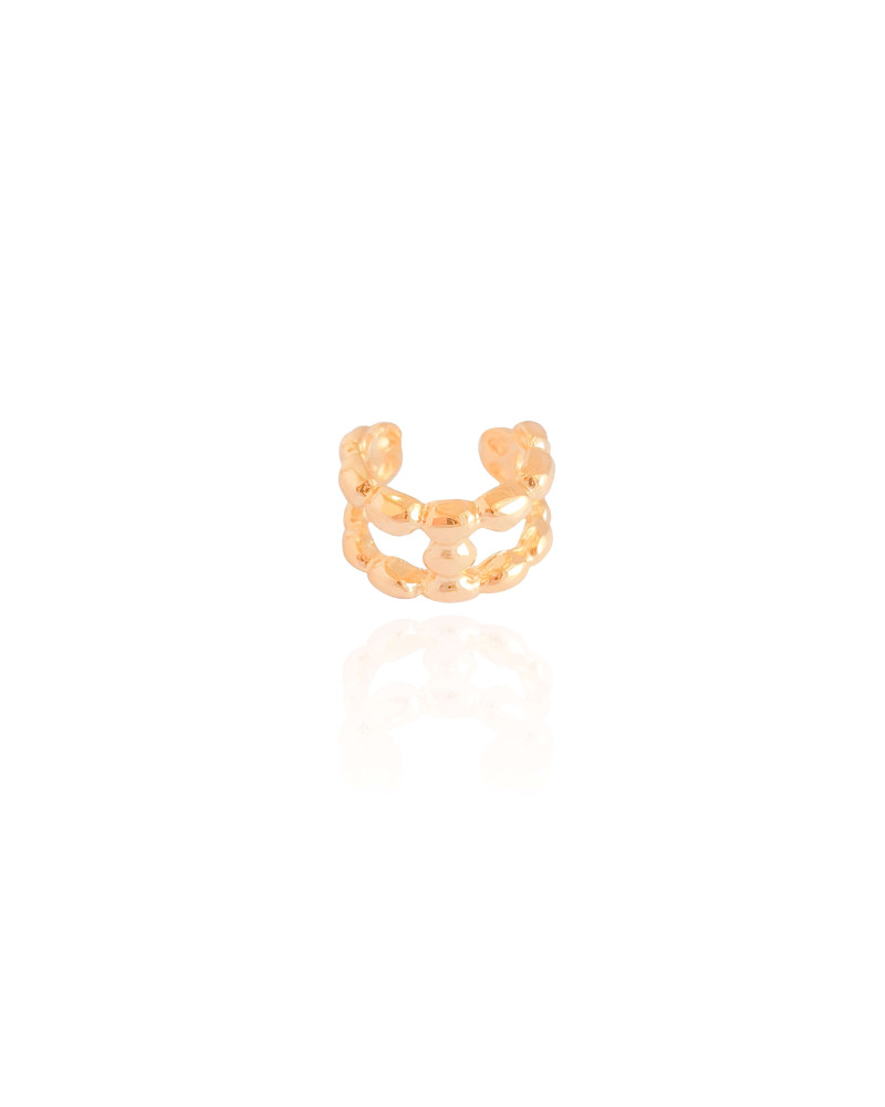 Piercing Gomos Lisos Banhado a Ouro 18K