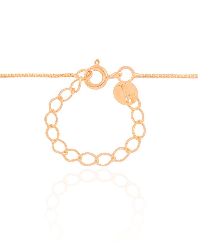 Gargantilha Veneziana Árvore da Vida Cravejada Cristal Banhado a Ouro 18K - 45 cm