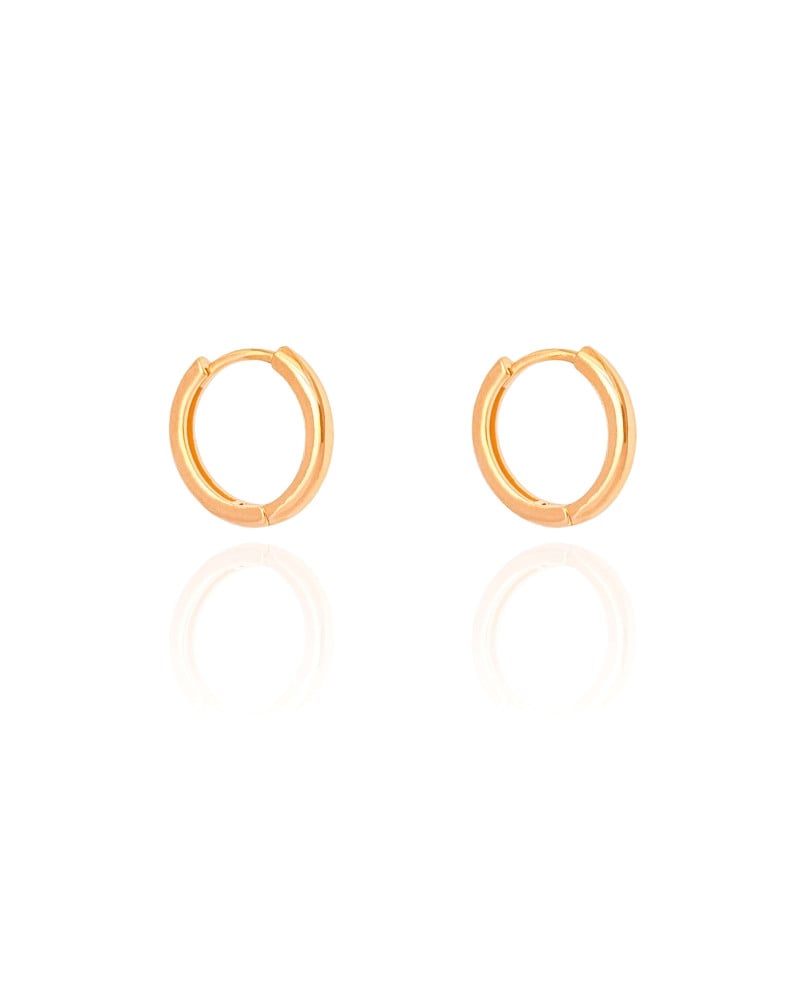 Brinco Argola Click Lisa 1.6 cm Banhado a Ouro 18K