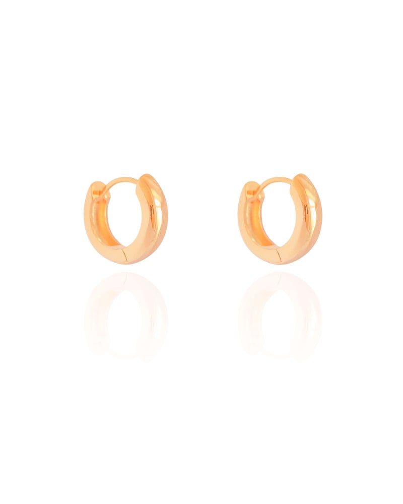 Brinco Argola Click Lisa 1.7 cm Banhado a Ouro 18K
