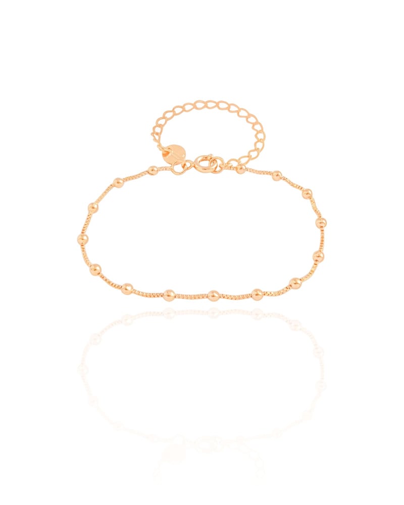 Pulseira Infantil Veneziana Bolinhas Banhado a Ouro 18K