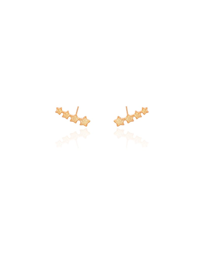 Ear Cuff Infantil Estrelas Banhado a Ouro 18K