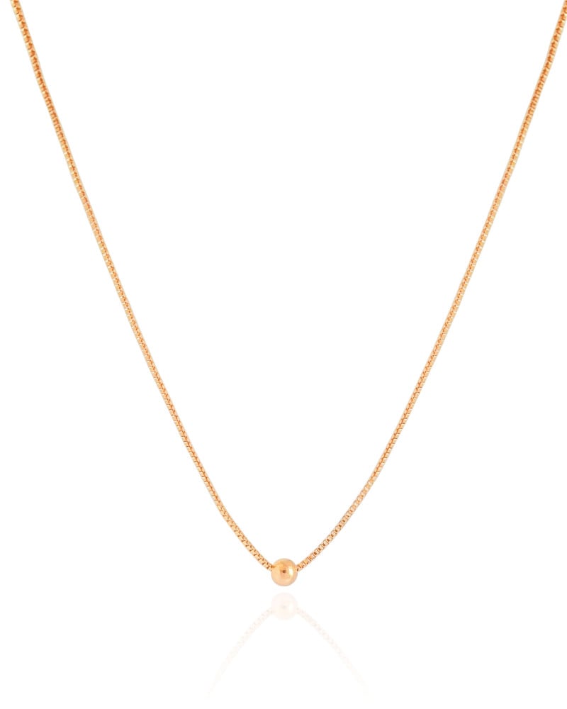 Gargantilha Infantil Veneziana Bolinha Lisa 4 mm Banhado a Ouro 18K