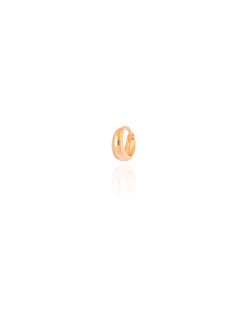 Piercing para Hélix Liso 8 mm Banhado a Ouro 18K