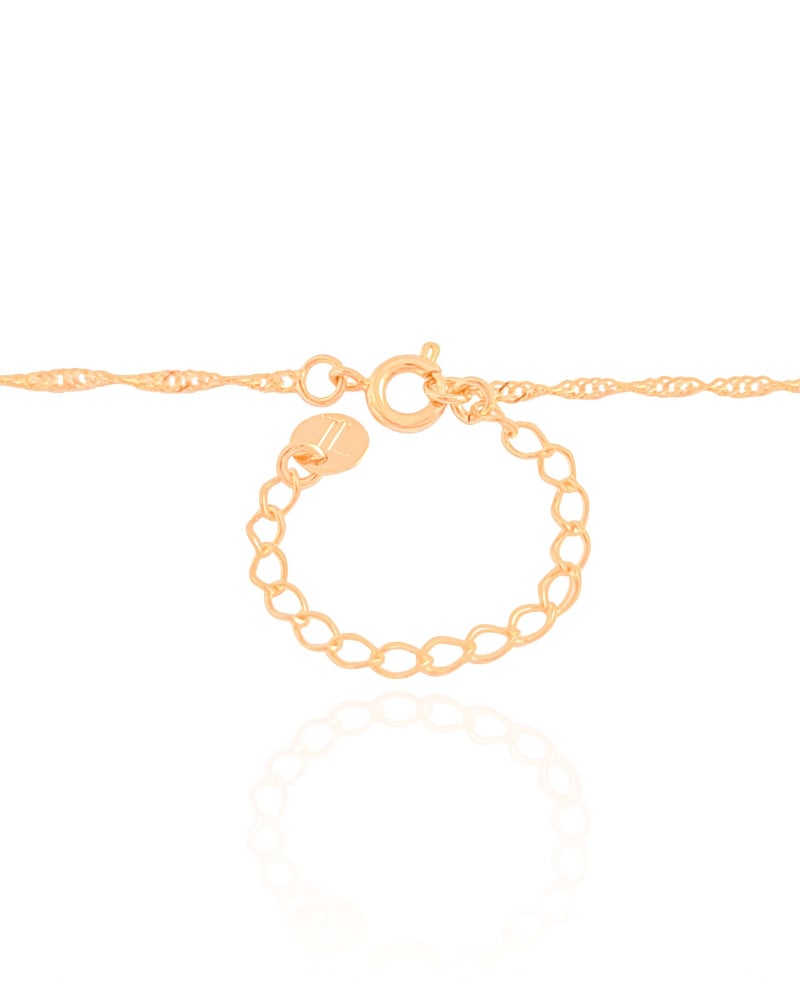 Gargantilha Longa Singapura 2 mm Banhado a Ouro 18K - 80 cm