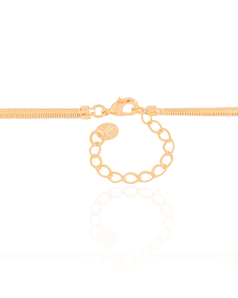 Gargantilha Snake Cristais Banhado a Ouro 18K - 40 cm