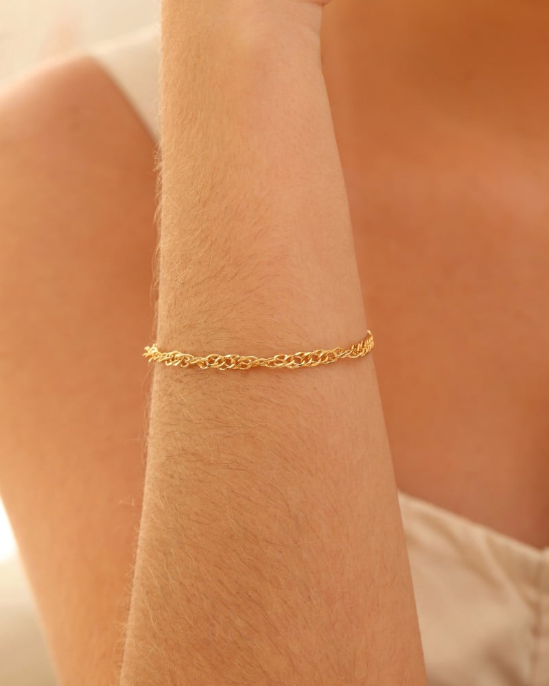 Pulseira Grumet 4 mm Banhado a Ouro 18K