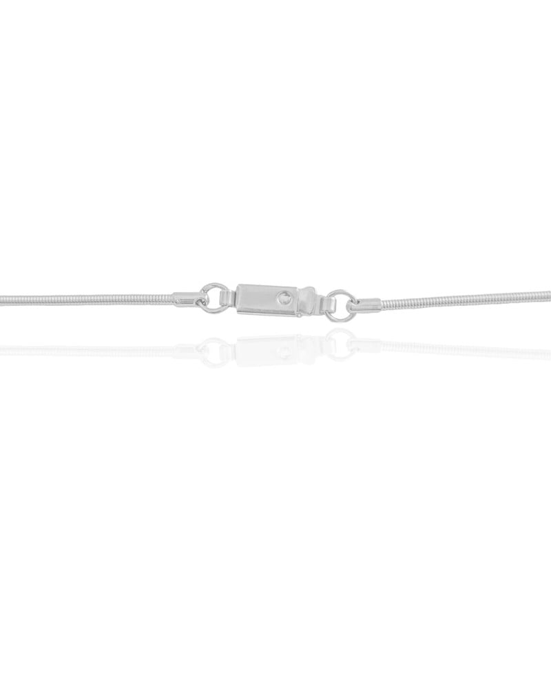 Pulseira Corda Violão Bolinhas 3 mm Ródio Branco