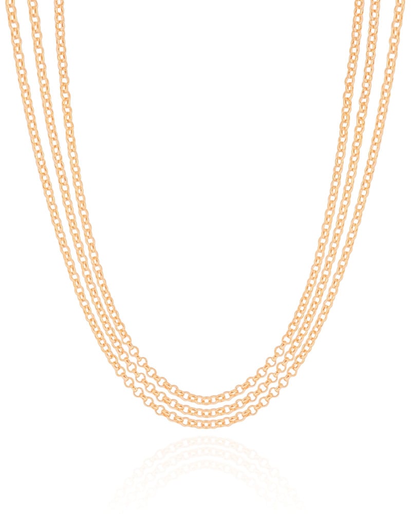Choker Tripla Elos Portugueses Banhado a Ouro 18K