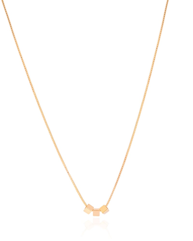 Gargantilha Veneziana Quadrados Lisos 2 mm Banhado a Ouro 18K - 45 cm