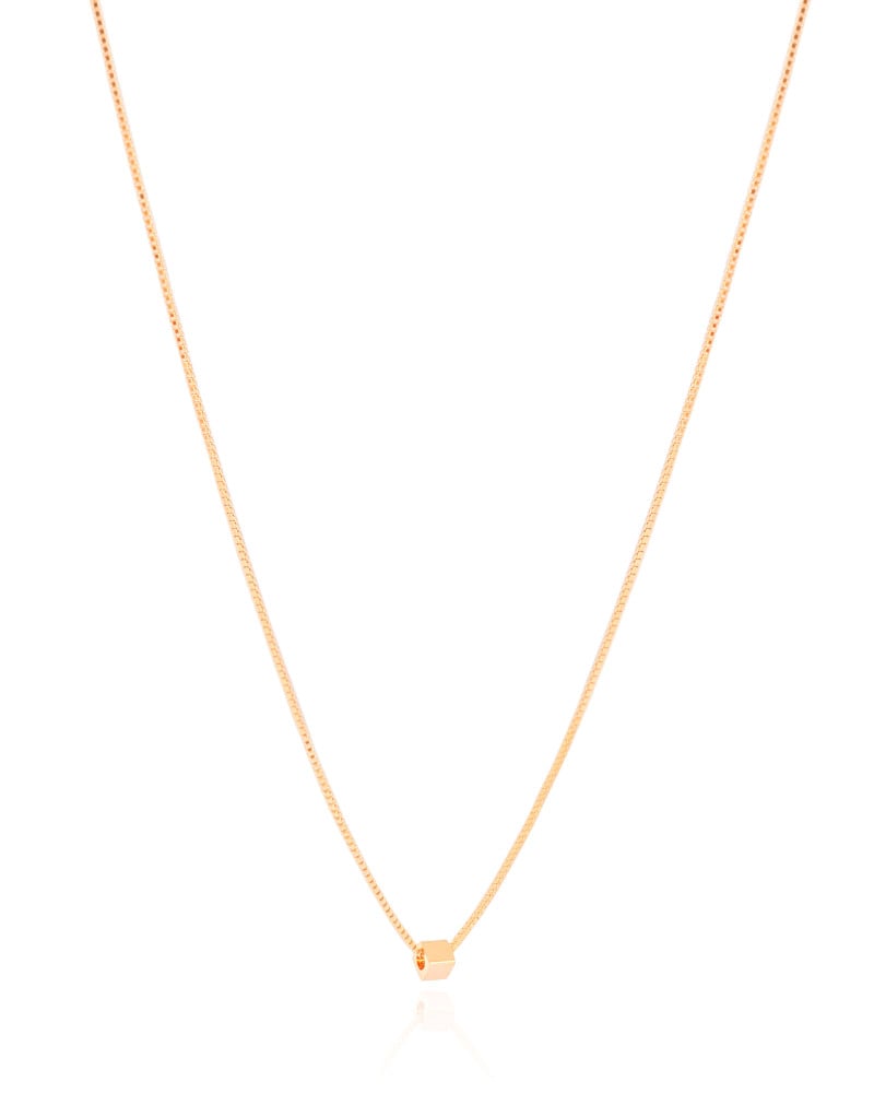 Gargantilha Veneziana Quadrado 3 mm Banhado a Ouro 18K - 45 cm