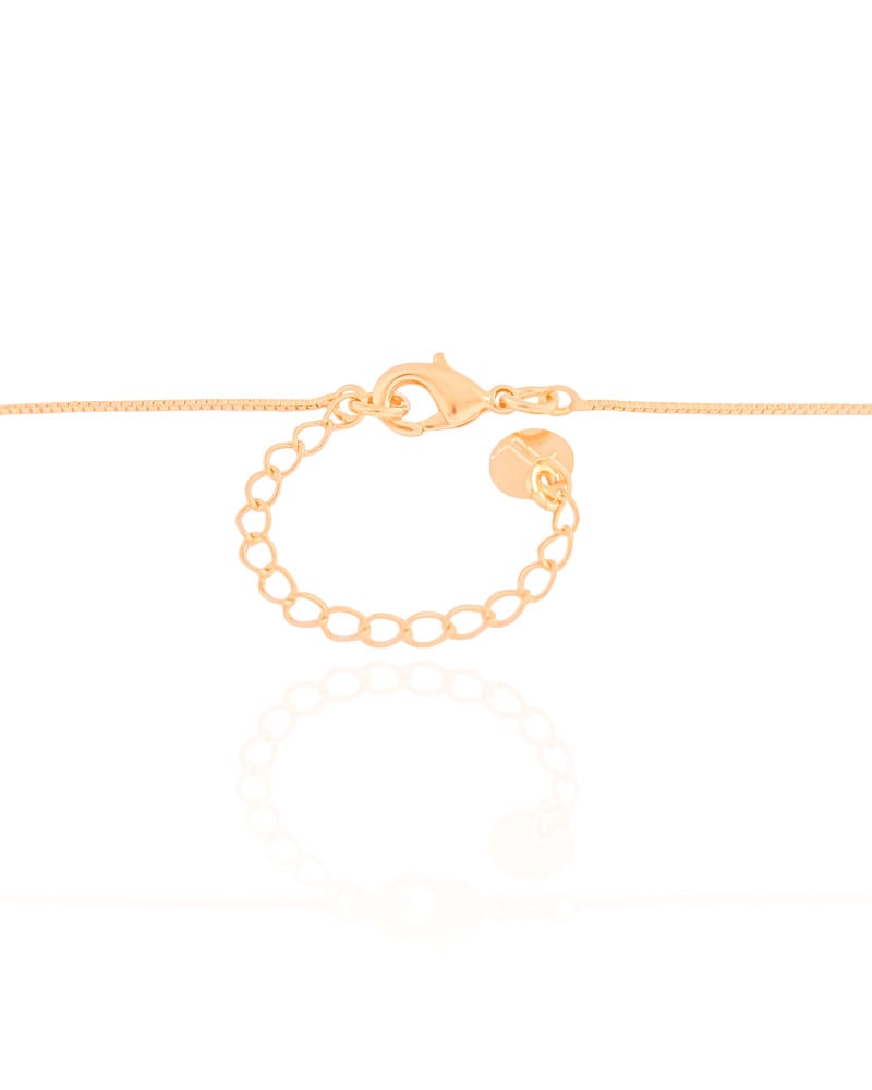 Gargantilha Veneziana Espírito Santo Cravejado Cristal Banhado a Ouro 18K - 55 cm