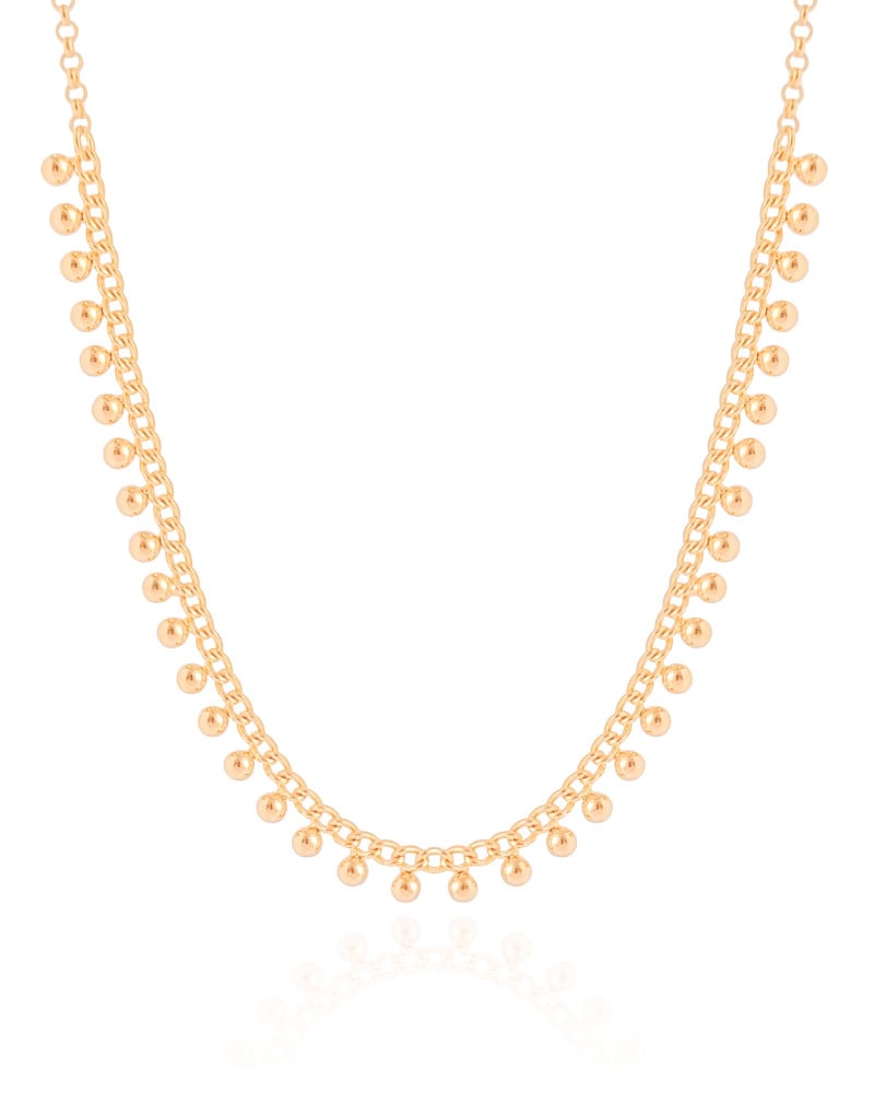 Choker Grumet Bolinhas Lisas Banhado a Ouro 18K