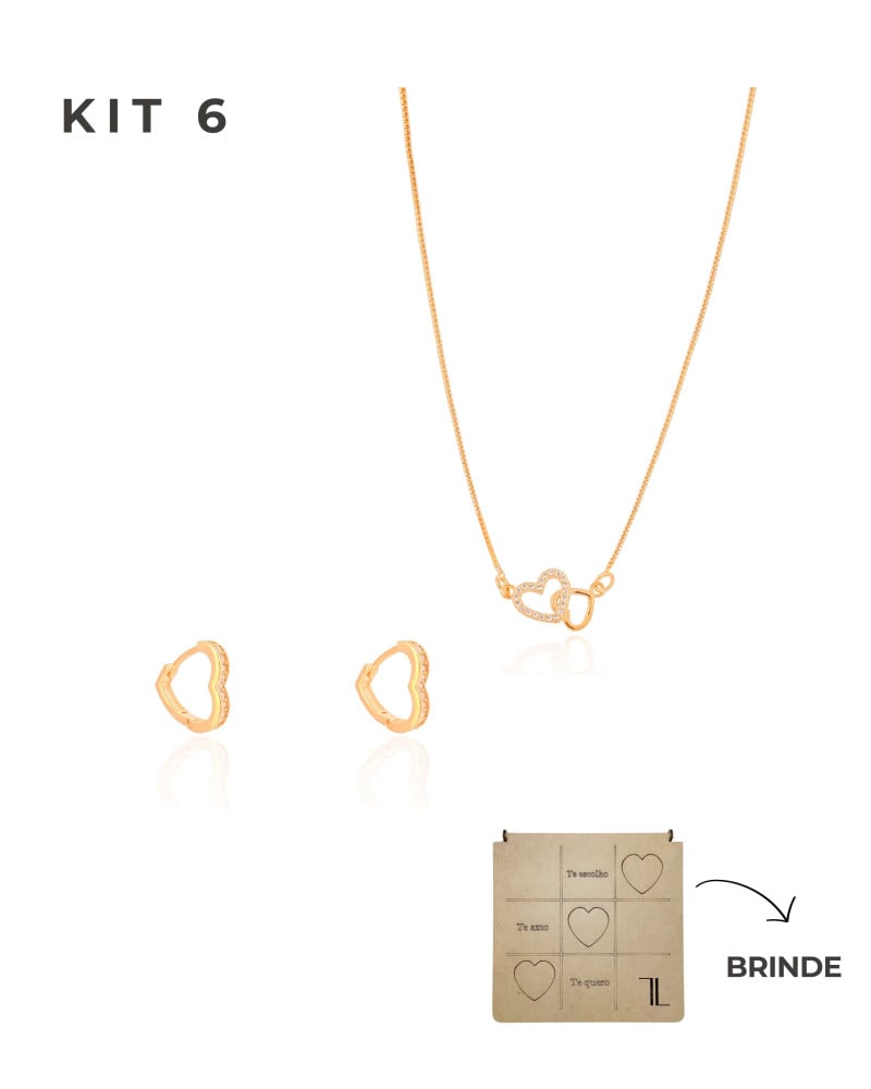 KIT 6 Banho Ouro 18K