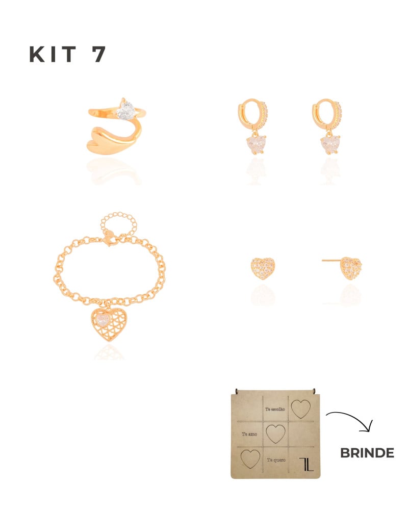 KIT 7 Banho Ouro 18K