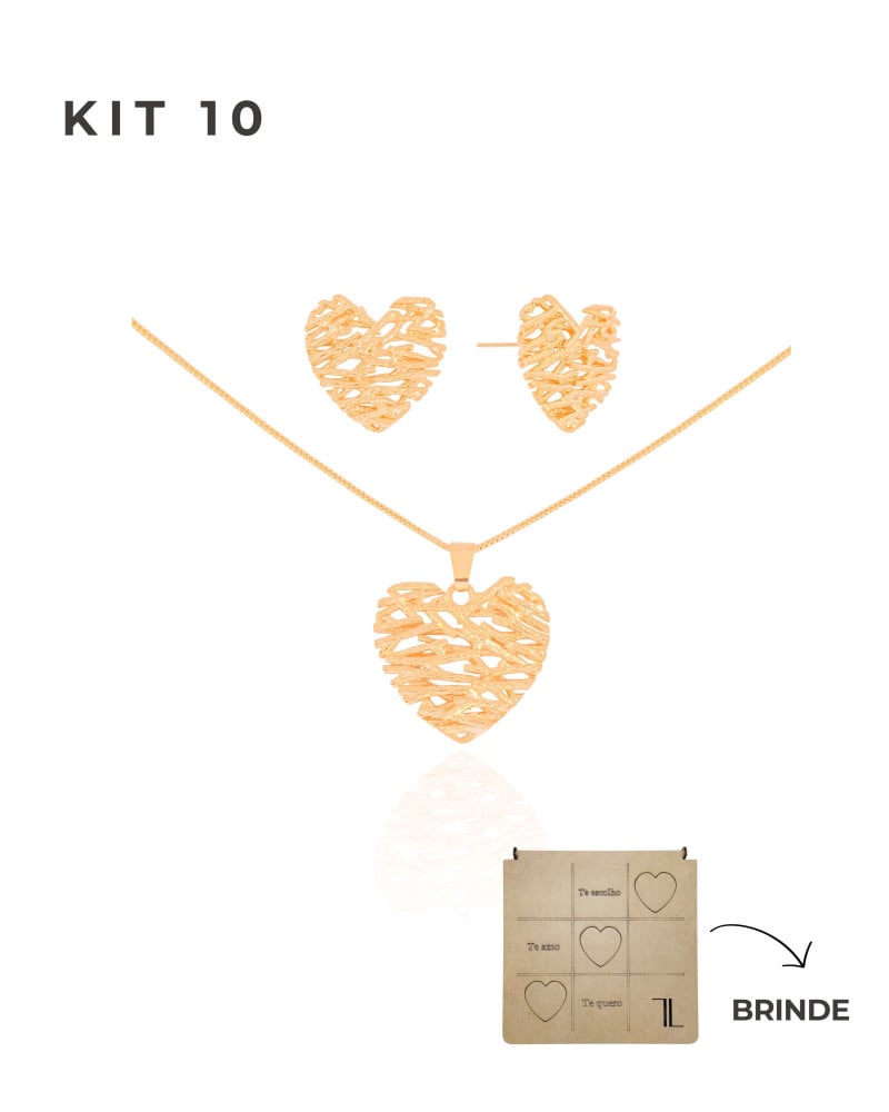 KIT 10 Banho Ouro 18K