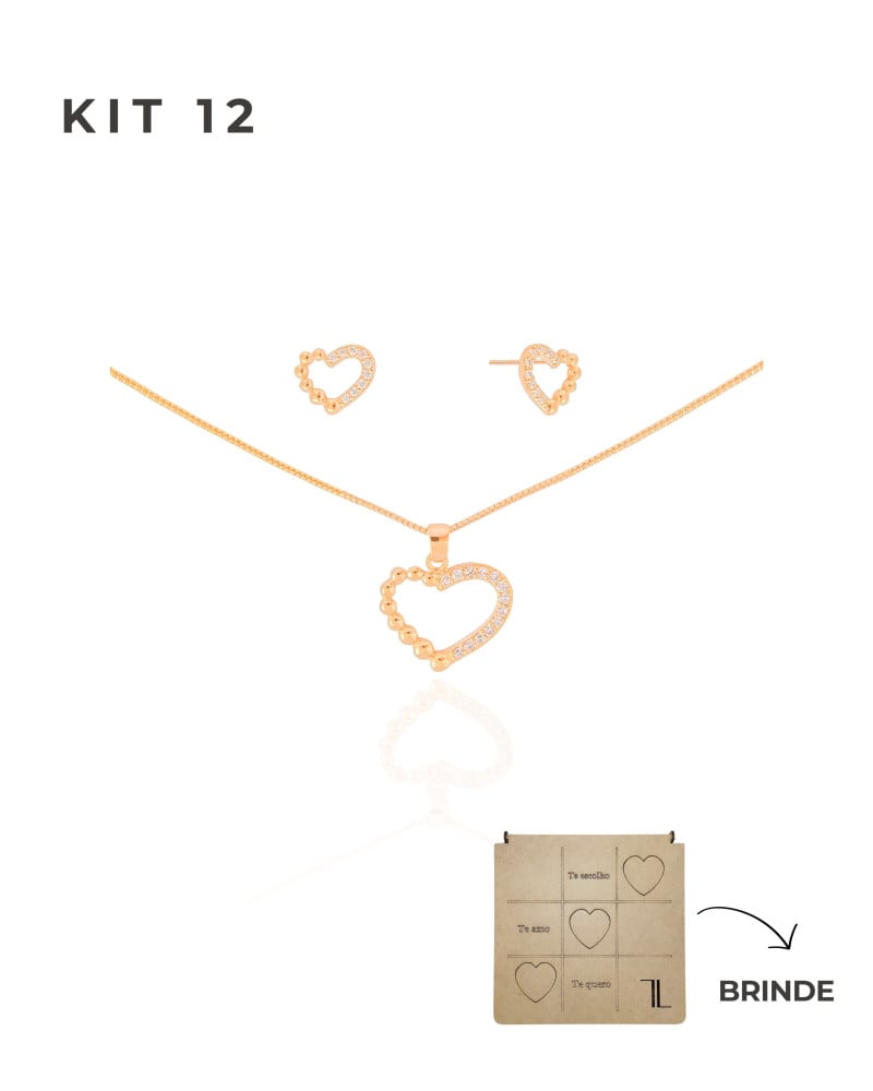 KIT 12 Banho Ouro 18K