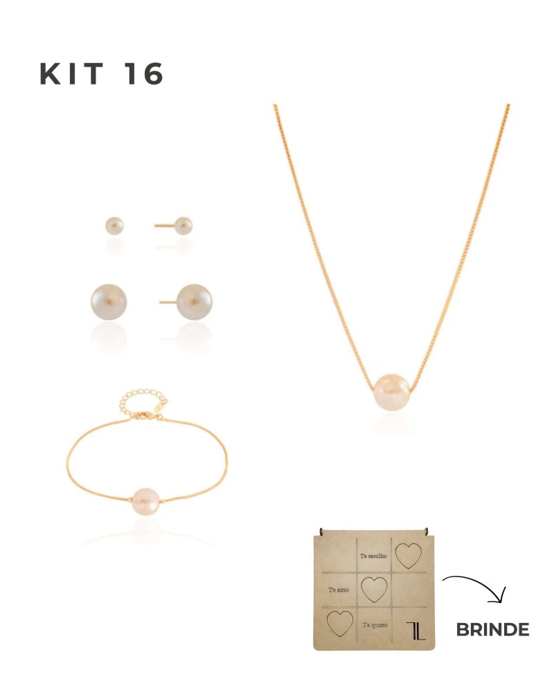 KIT 16 Banho Ouro 18K