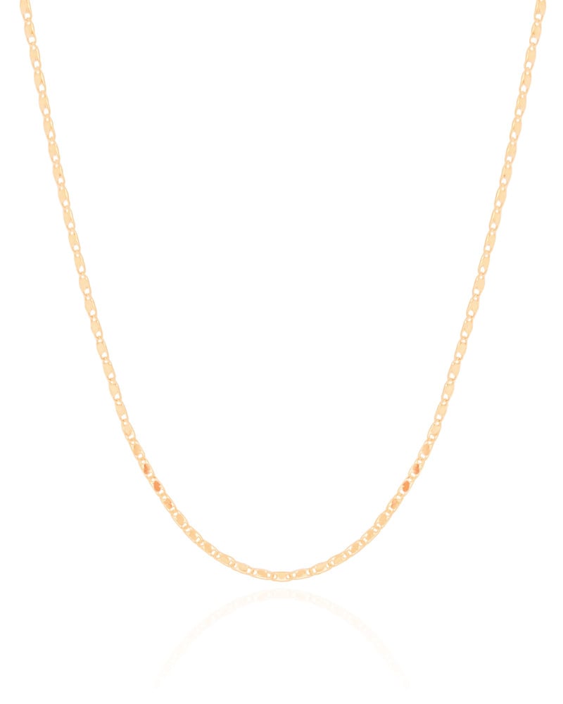 Choker Piastrine 1 mm Banhado a Ouro 18K