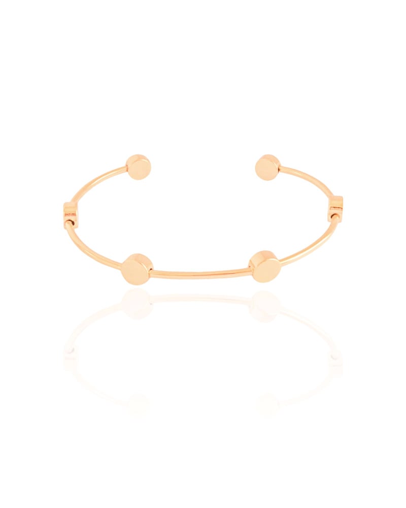 Bracelete Bolas Achatadas Lisas Banhado a Ouro 18K